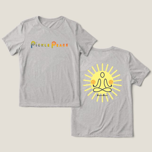 sunny find your peace Tri-Blend shirt (Design Front & Back)