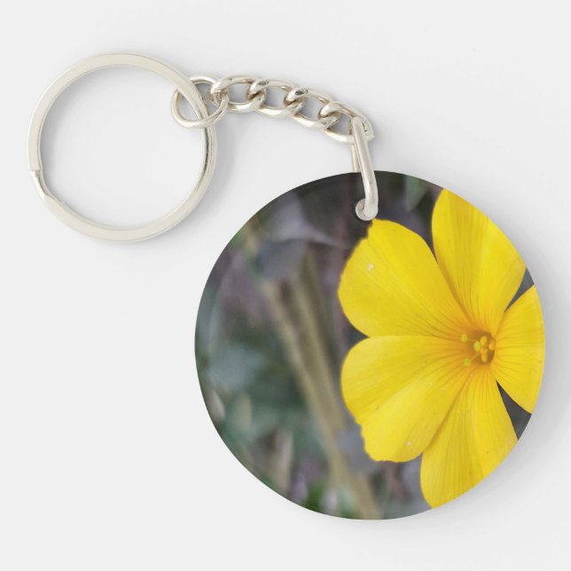 Sunny Floral Charm for Keys & Bags Keychain (Front)