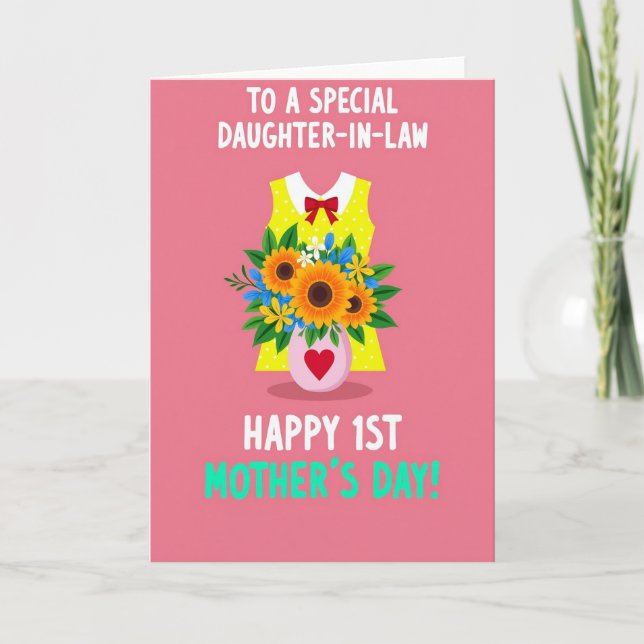 Sunny Floral Mothers Day Card (Front)