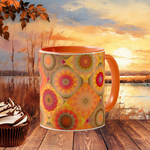 Sunny Floral Patterned Design Mug