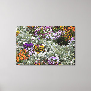 Sunny Flower Garden Canvas Print