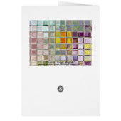 Sunny Flower Glass Mosaic Tiles Custom Card (Back)