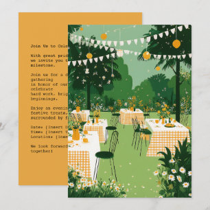 Sunny Garden Graduation Party Celebration Invitation