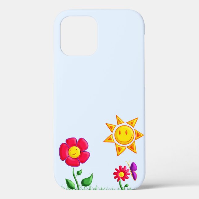 Sunny garden illustration Case-Mate iPhone case (Back)