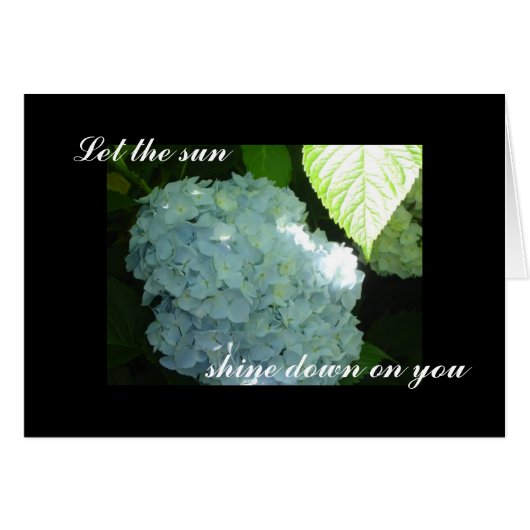 Sunny Hydrangeas Blank Cards (Front Horizontal)