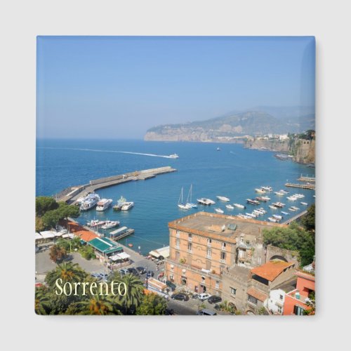 Sunny italian city Sorrento in summer quiet day Magnet