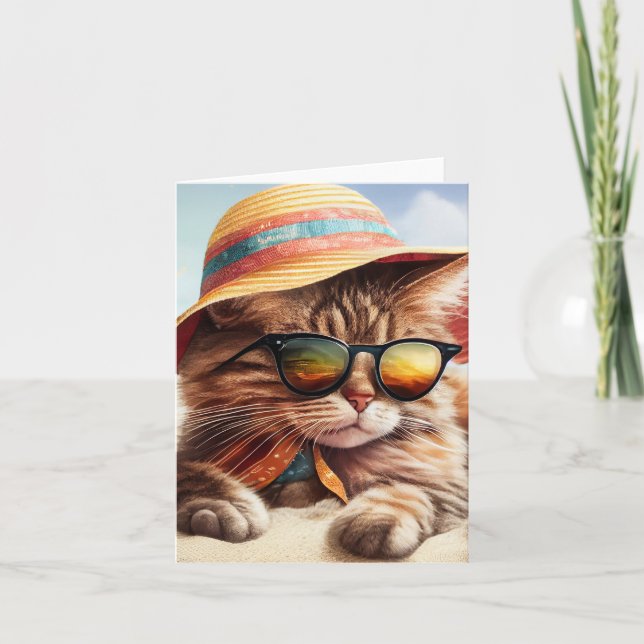 Sunny Kitty  Card (Front)