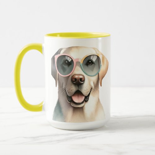 Sunny Lab Watercolor Labrador Retriever Mug