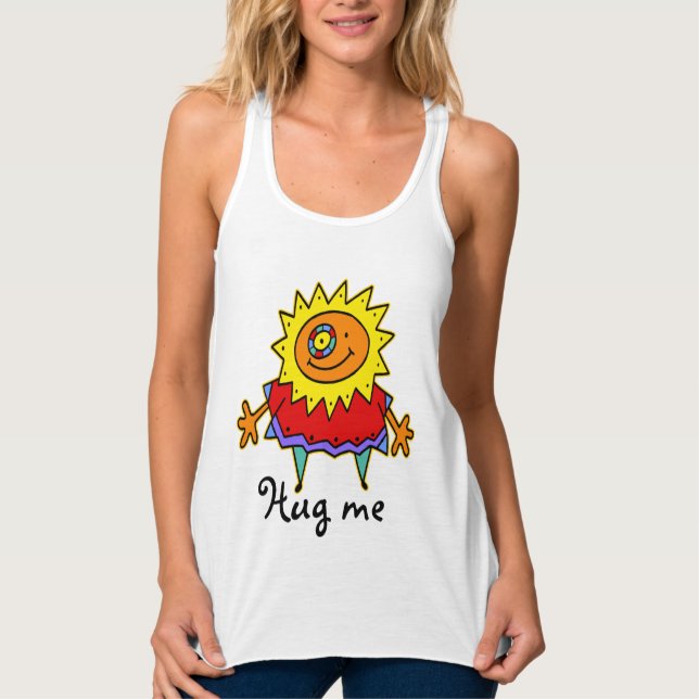 SUNNY LADY comic style + your backgr. & ideas Tank Top (Front)