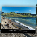 Sunny Lake Chelan Beach Scenic Washington State Postcard