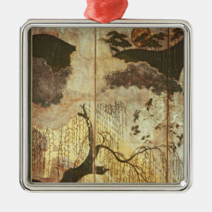 Sunny Landscape Metal Ornament