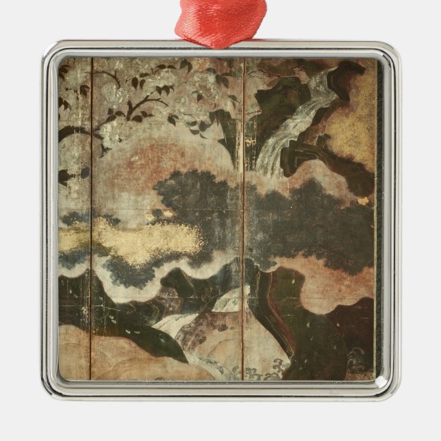 Sunny Landscape Metal Ornament (Front)