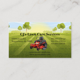 Sunny Lawn Care Business Card