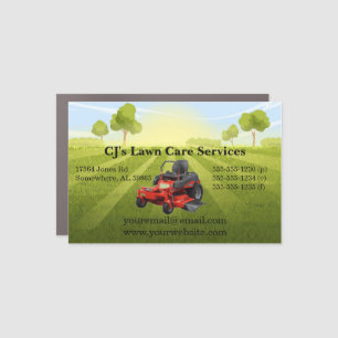 Sunny Lawn Care Car Magnet