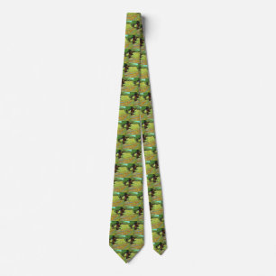 Sunny Lawn in a Public Park by Vincent van Gogh Tie