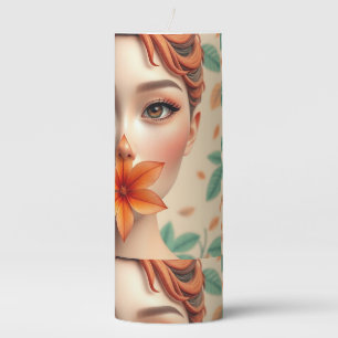 Sunny Leaf Joy Pillar Candle