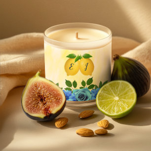 Sunny Lemon Floral Wedding Scented Candle