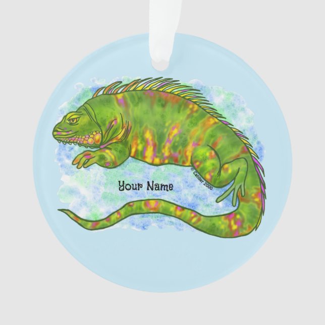 Sunny Lizard Ornament (Front)