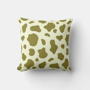 Sunny Meadow Cow Print Decorative Pillow