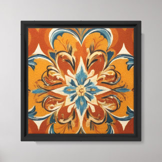 Sunny Mediterranean Mandala  Canvas Print
