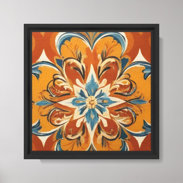 Sunny Mediterranean Mandala  Canvas Print (Front)