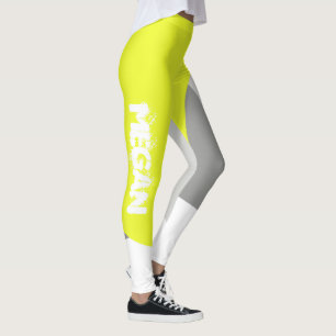 Sunny Megan Add Your Name Abstract Art Leggings