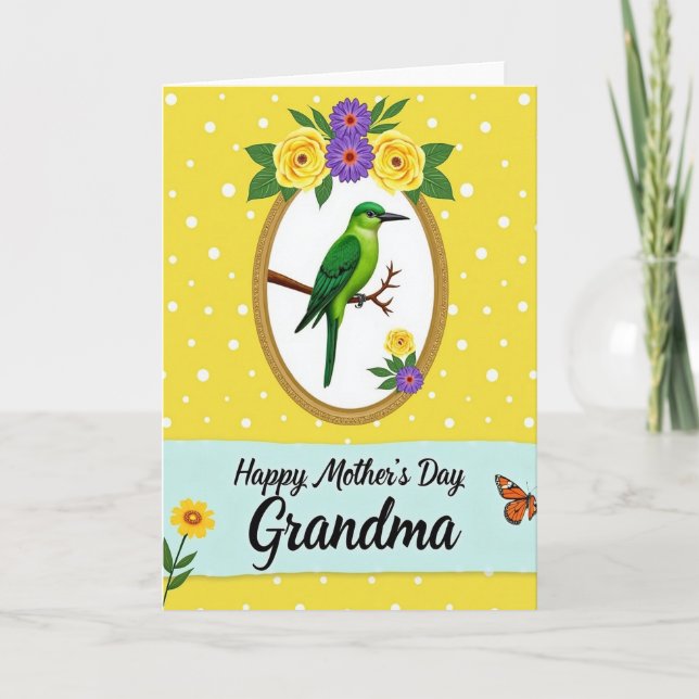 Sunny Mothers Day Bouquet Card (Front)