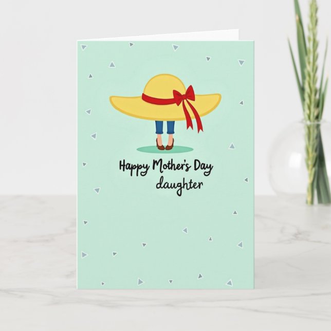 Sunny Mothers Day Daughter Card (Front)