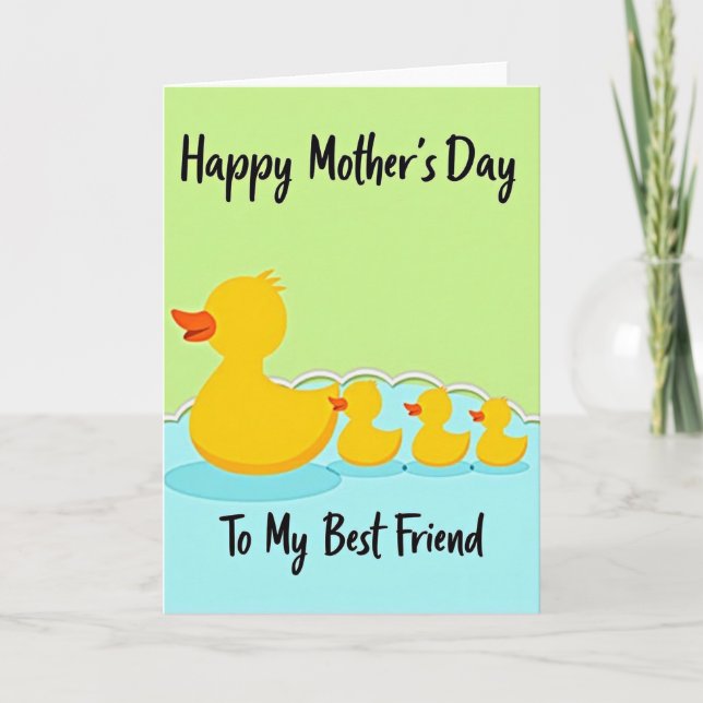 Sunny Mothers Day Duckling Card (Front)