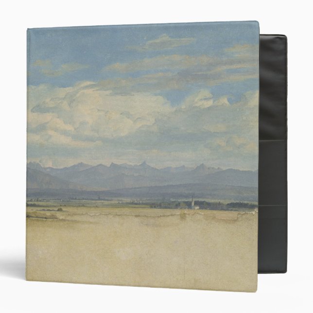 Sunny Mountainous Panorama, 1829 Binder (Front/Inside)