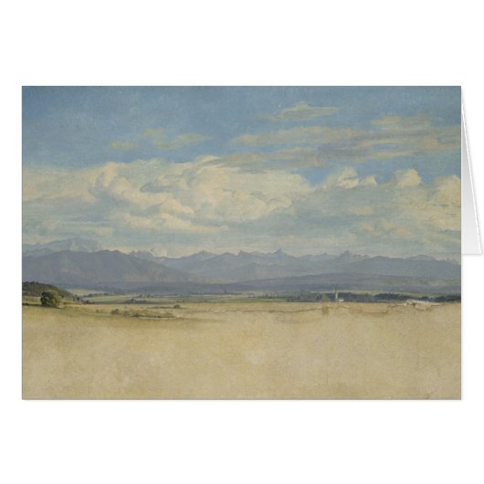 Sunny Mountainous Panorama, 1829 Cards (Front Horizontal)