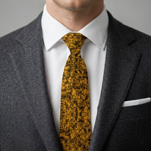 Sunny Mustard Speckle Neck Tie