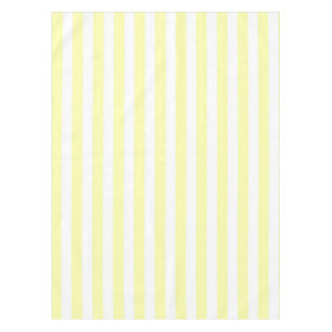 Sunny Nautical Pastel Yellow Stripes Pattern Tablecloth