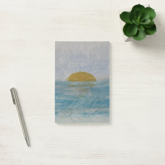 Sunny Ocean Watercolor Post It Notes
