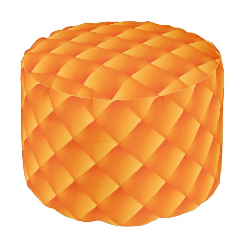 Sunny  Orange   Colorful Round Pouf