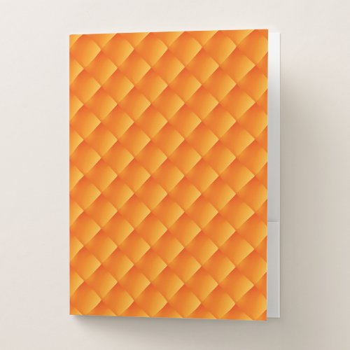 Sunny Orange Vintage Kaleidoscope  Pocket Folders