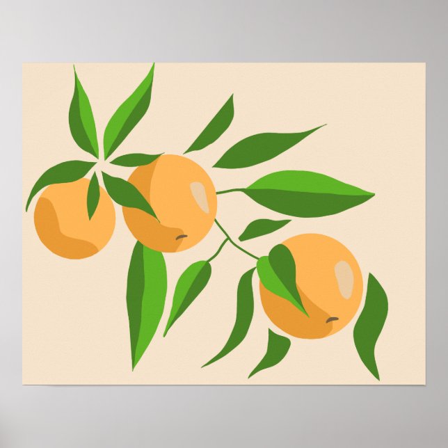 Sunny Oranges Poster (Front)