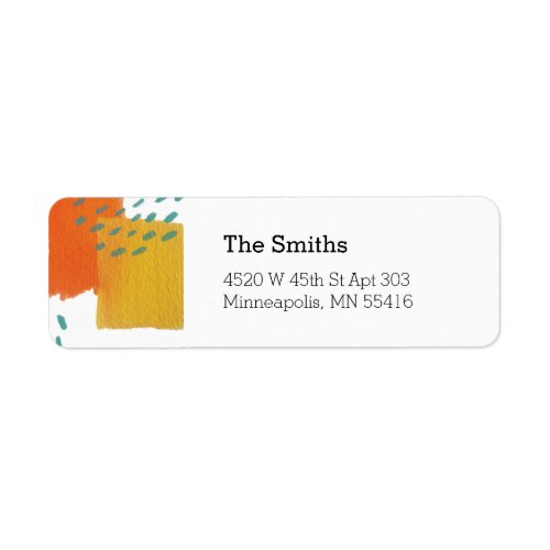 Sunny Painted Address Labels