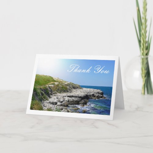 Sunny panoramic landscape card