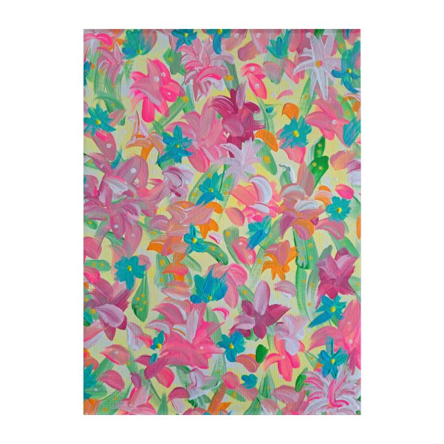 Sunny Pastel Acrylic Wall Art (Front)