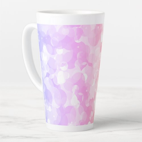 Sunny Pastel Colors Bubbly Polka Dots Abstract Latte Mug