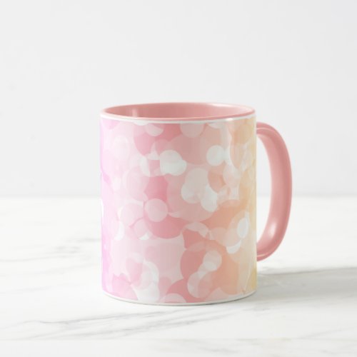 Sunny Pastel Colors Bubbly Polka Dots Abstract Mug