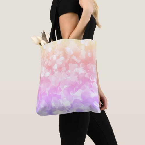 Sunny Pastel Colors Bubbly Polka Dots Abstract Tote Bag