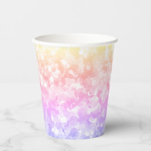 Sunny Pastel Colors Bubbly Polka Dots Paper Cups