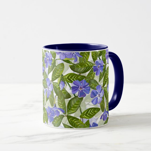 Sunny Periwinkle Days Pattern Mug (Front Right)