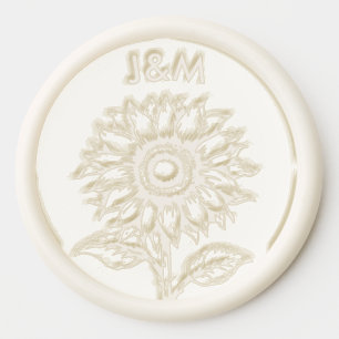 🏵️Sunny Petals & Scarlet Blooms Wax Seal Sticker