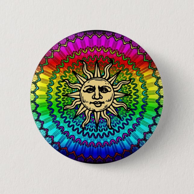 Sunny Pinback Button (Front)