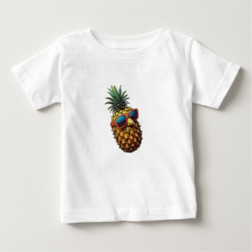 Sunny Pineapple Tees Embrace the Tropical Vibes Baby T_Shirt