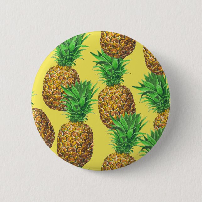 Sunny pineapples button (Front)