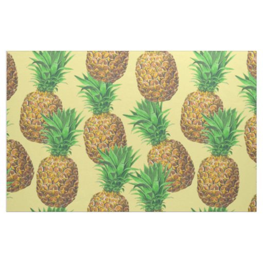 Sunny pineapples fabric